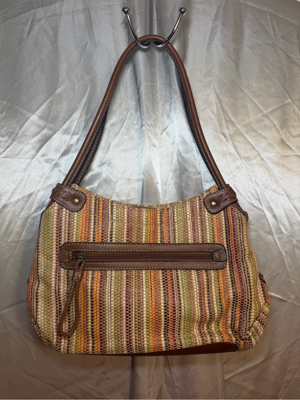 Boho Rina Rich woven striped shoulder bag